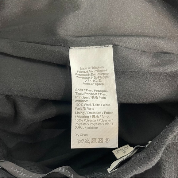 J CREW COLLECTION Full-Length Wide-Leg Tuxedo Pant Italian Wool NWOT BLACK Sz 2 - Picture 15 of 16